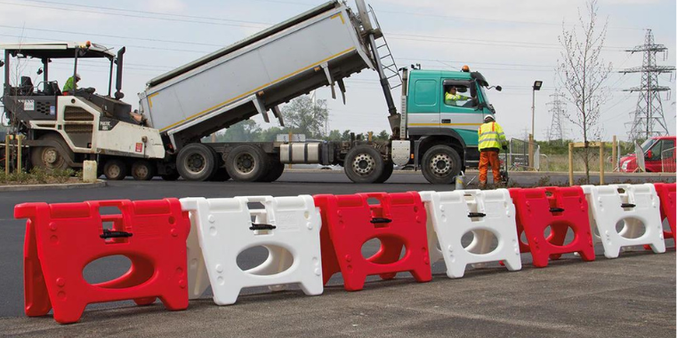 plastic barriers