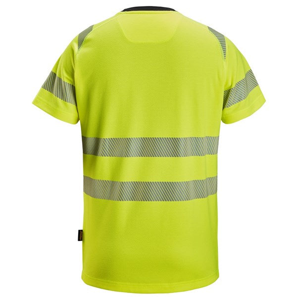 Class 2 high-visibility t-shirt with raglan sleeves for comfort