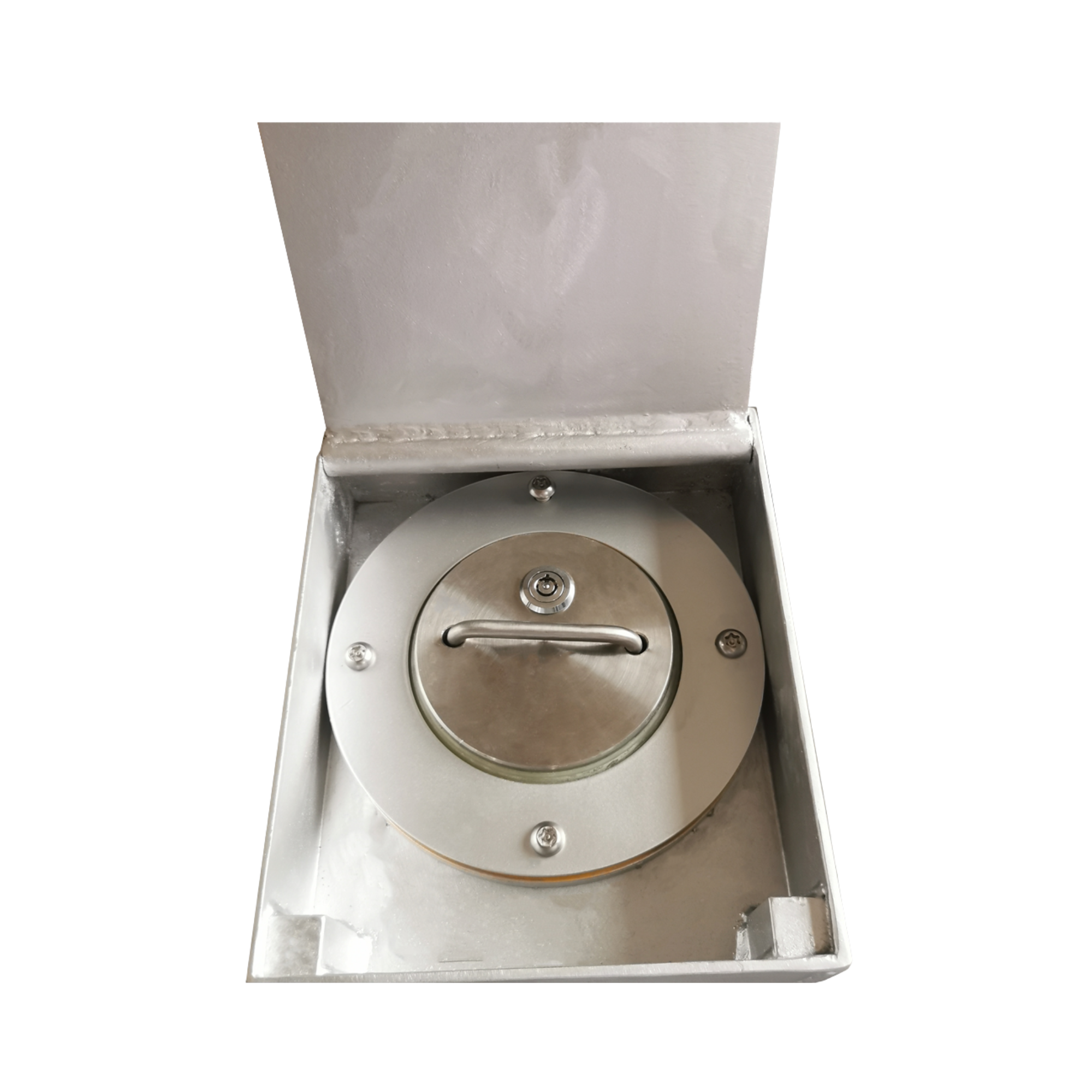 Stainless steel retractable bollard