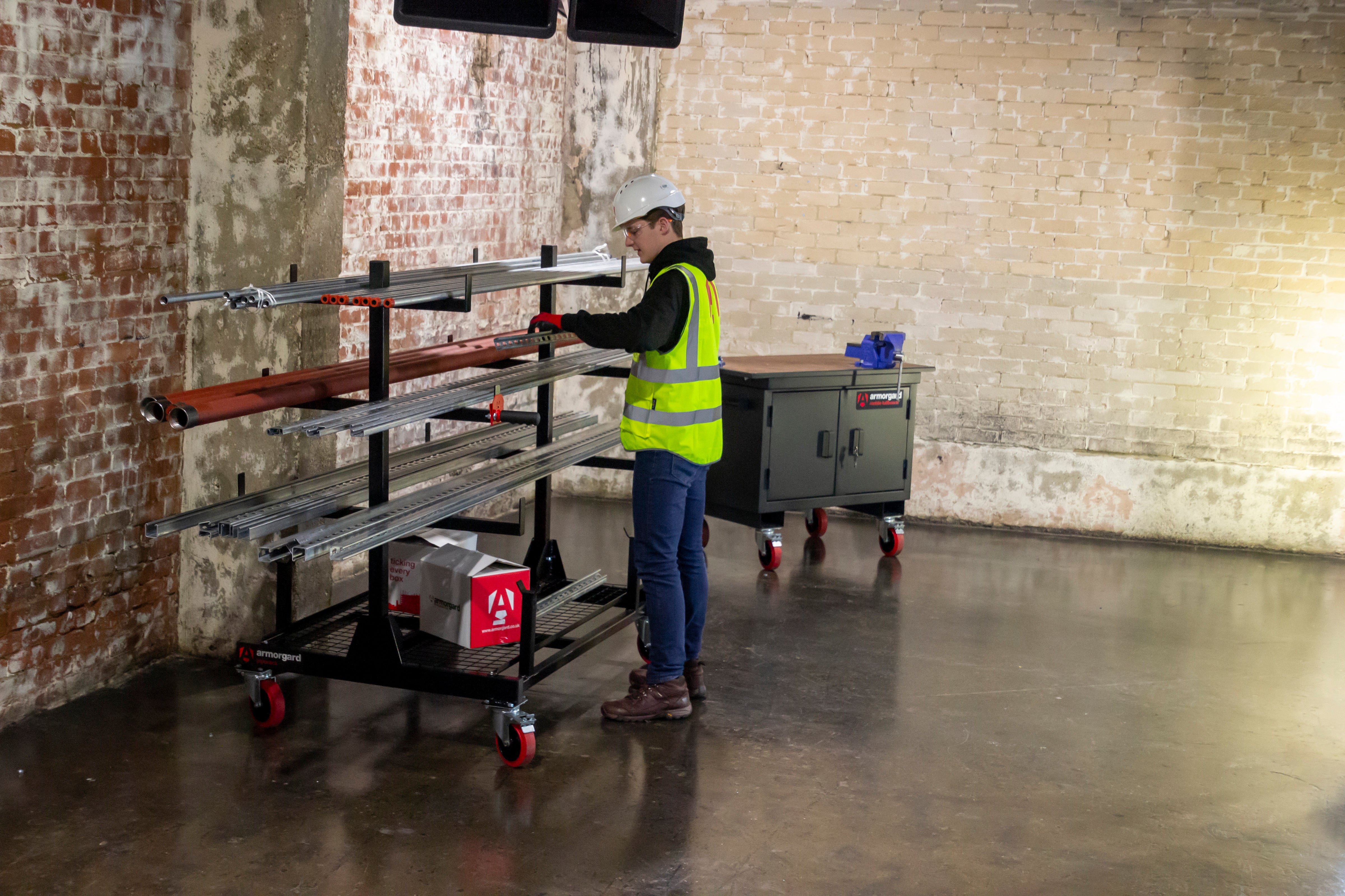 Armorgard Pipe Rack PR1 Used On Site