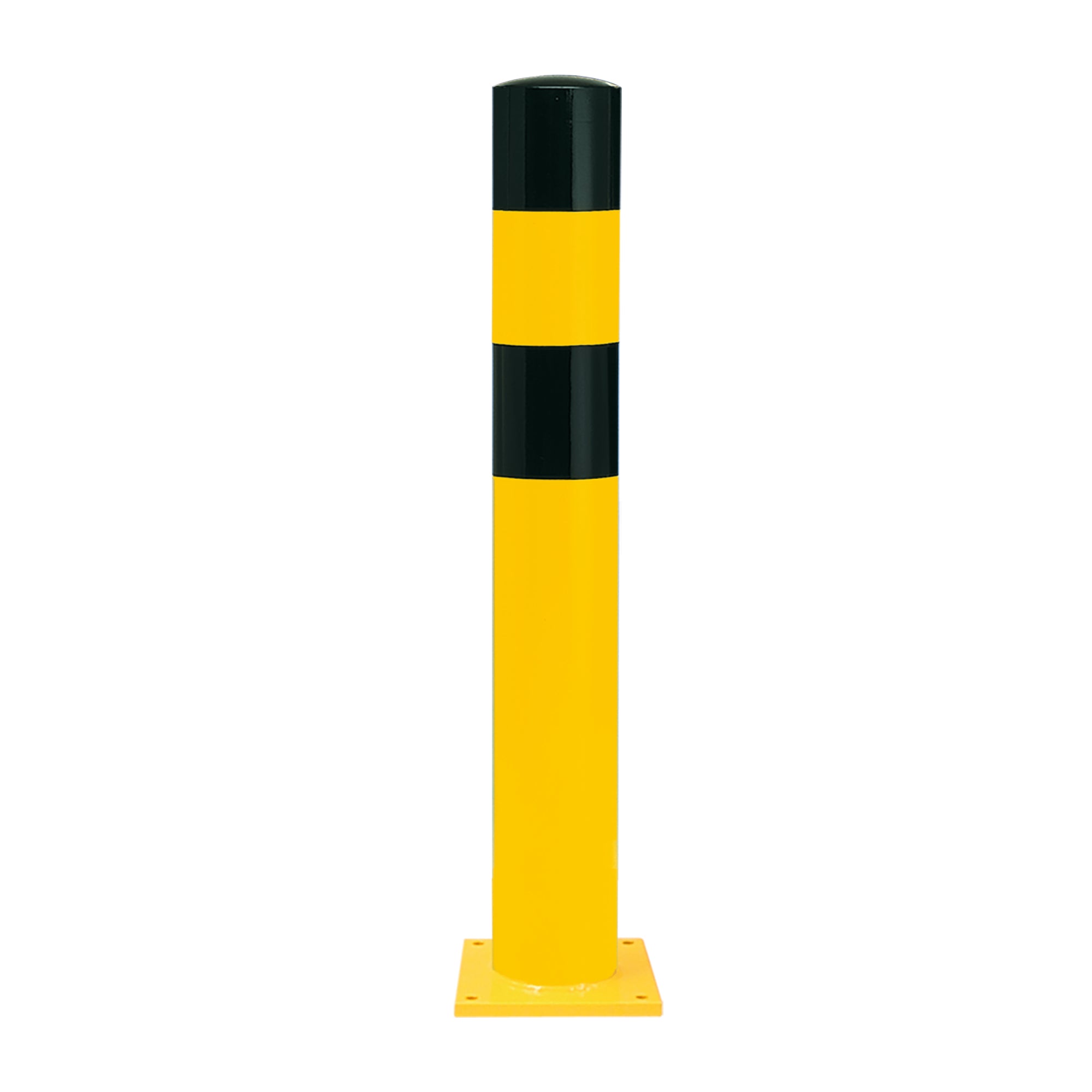 Heavy duty bollard with base plate