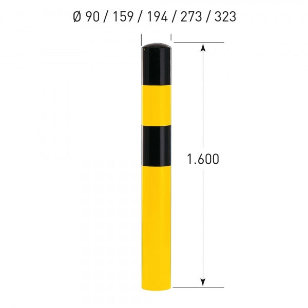 Black Bull Heavy Duty Steel Bollard XXXL - 323mm Ø