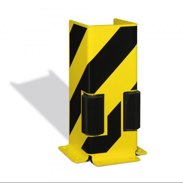 Black Bull Pallet Racking Protectors with Guide Rollers