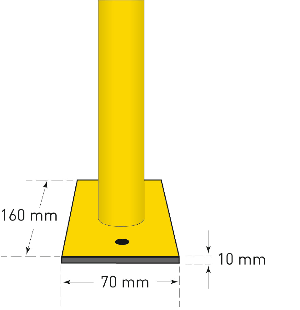 Hoop guard base plate details