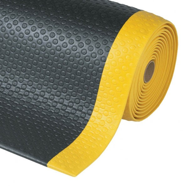 Bubble Sof-Tred™ Anti-Fatigue Mat Black/Yellow