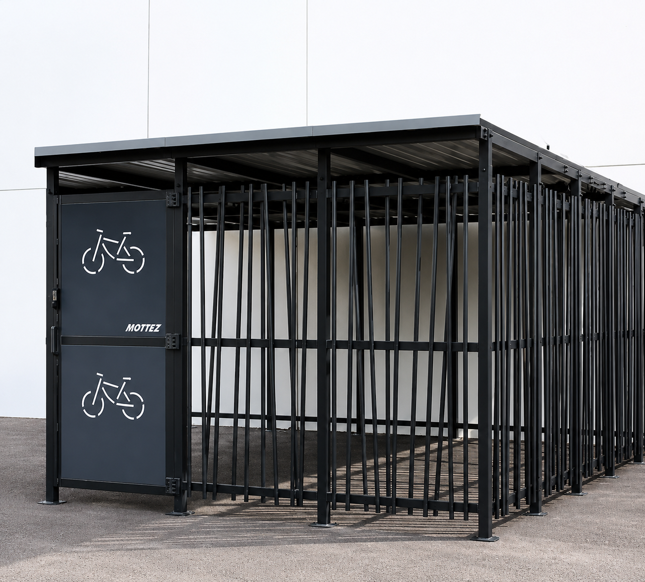 Cubic Secure Bike Shelter (Bamboo Design)