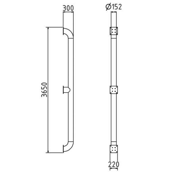 Defender Straight Wheel Guide