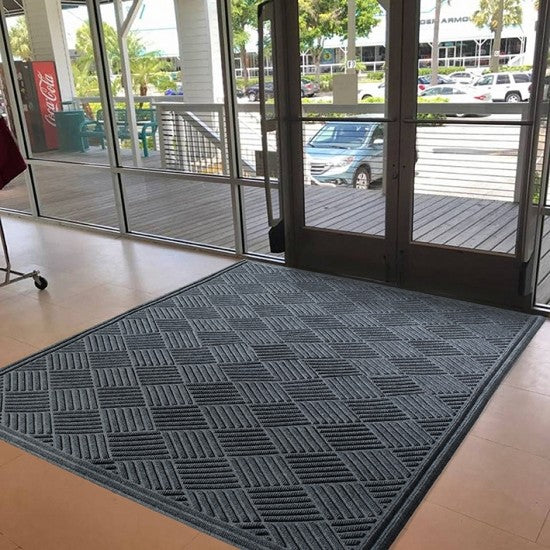 Diamond CTE™ Entrance Mat Shop Door