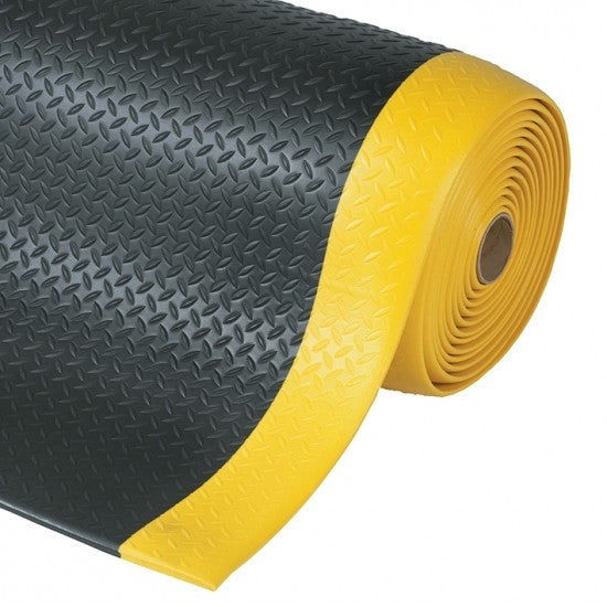 Diamond Sof-Tred Anti-Fatigue Mat Black And Yellow