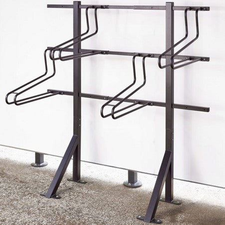 Kit of 3 Connecting Bars For Floor-Mounted Bicycle Stand