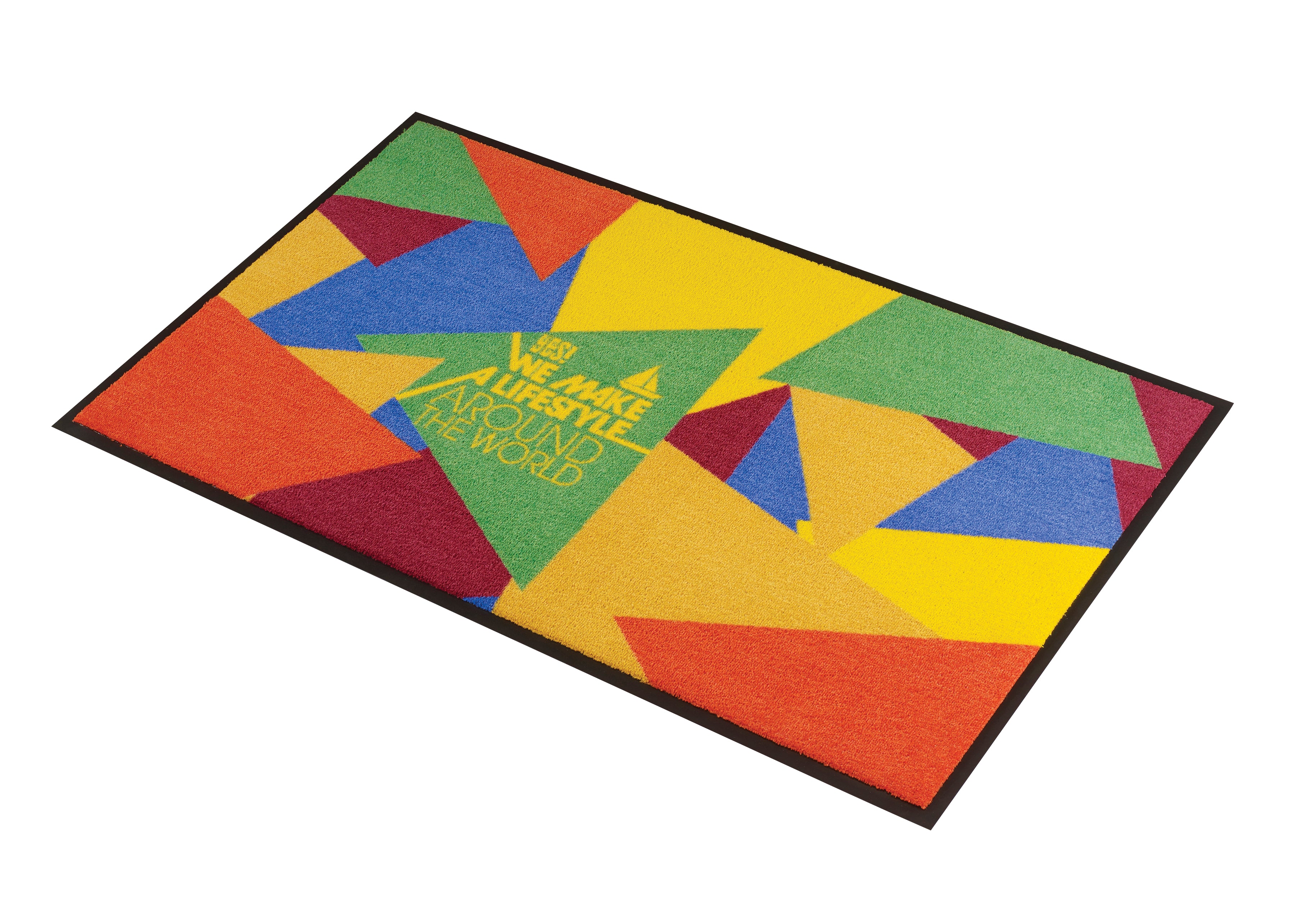 Logo Standard Entrance Mat Technicolour