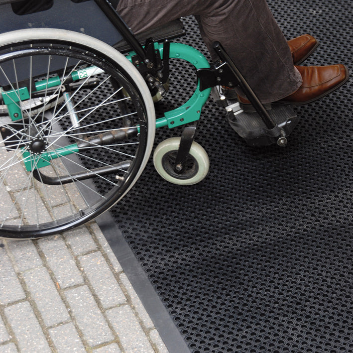 Oct-O-Flex Bevelled Outdoor Entrance Mat Wheelchair Friendly