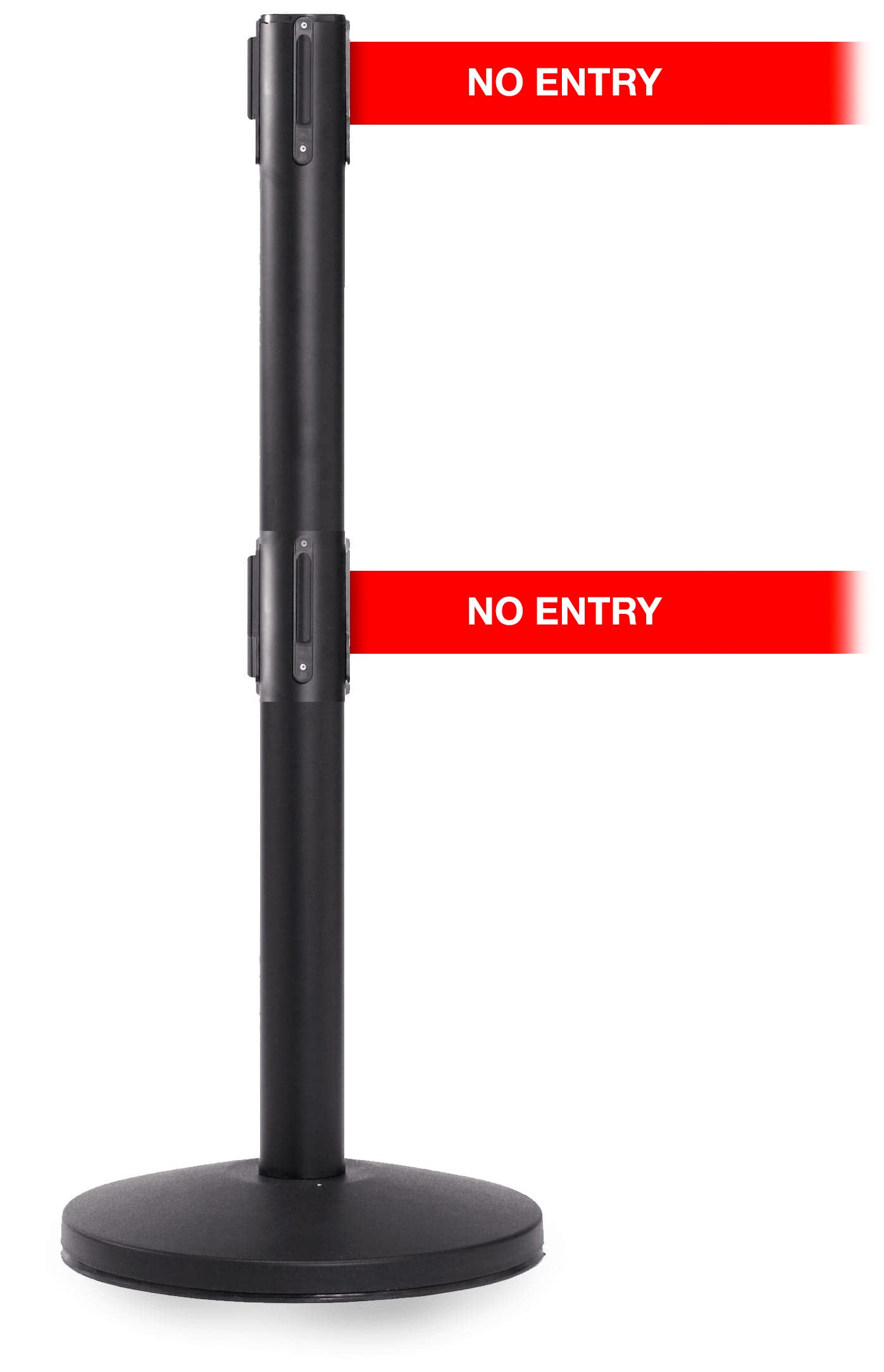 QueueMaster Twin Retractable Belt Barrier Warning Belt