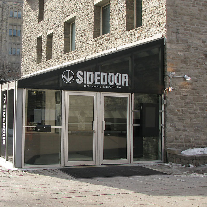 Rubber Brush™ Outdoor Entrance Mat In Situ