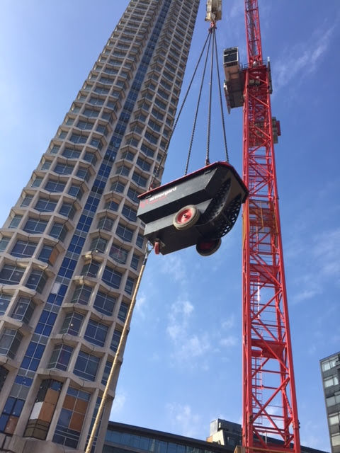 Armorgard Rubble Truck RT Crane Lifting