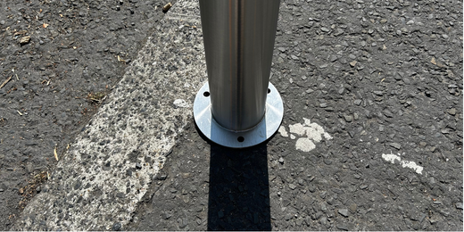 Mercury Surface Mount Stainless Steel Bollard
