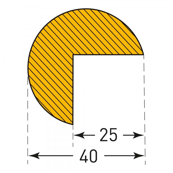 Semi-Circular Impact Protection Foam