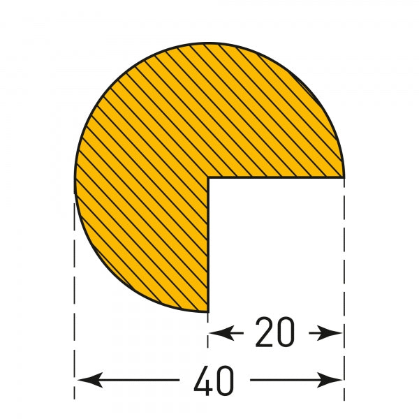 Semi-Circular Impact Protection Foam