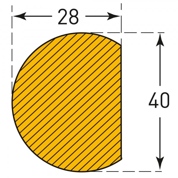 Semi-Circular Surface Protection Foam