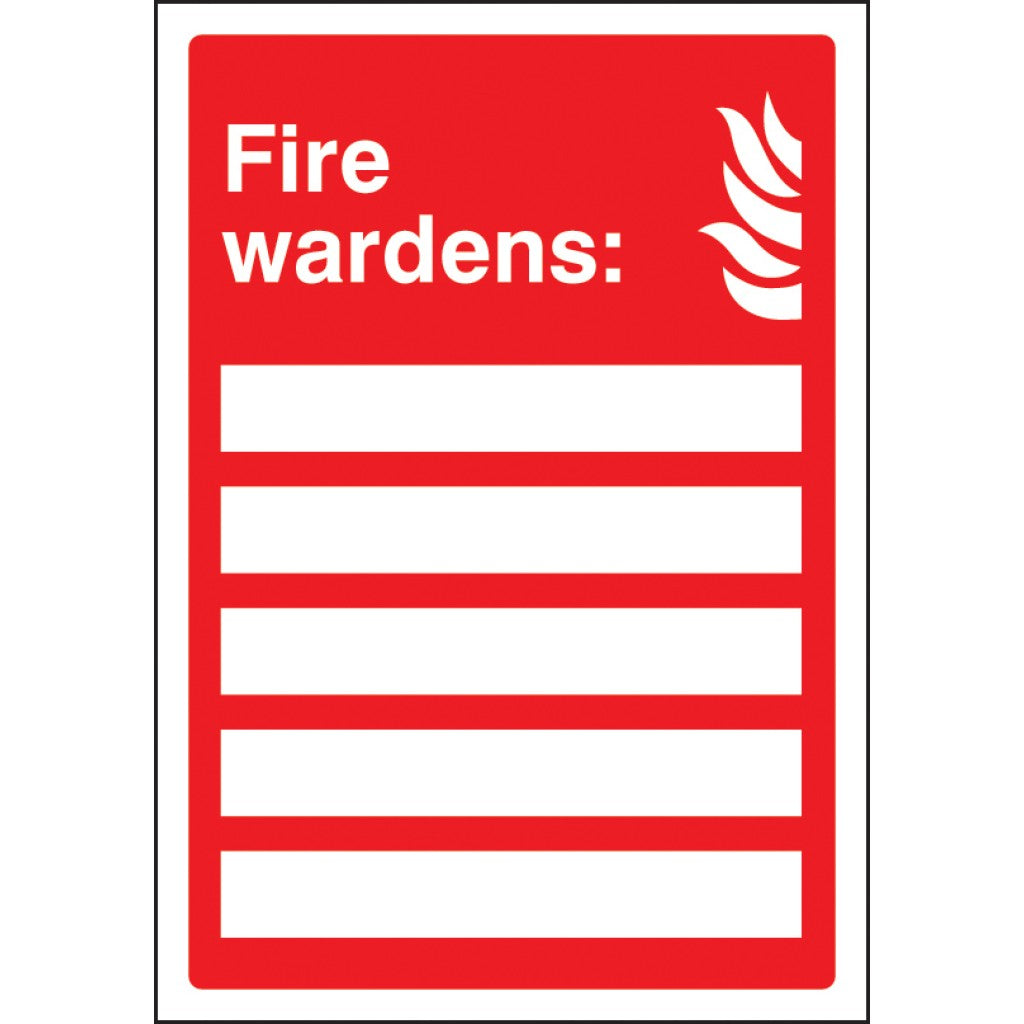 Your Fire Wardens Are Sign