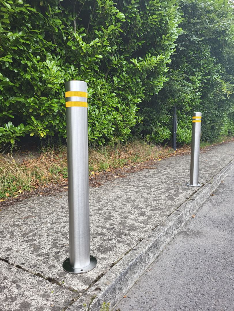 Mercury Semi-Dome Stainless Steel Bollard Part M (Ø 114mm Surface Mount)