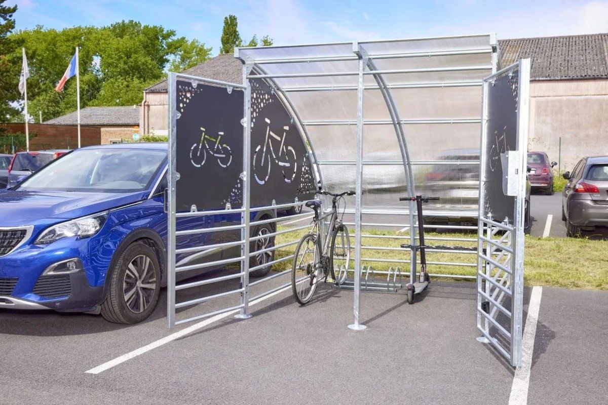 outdoor bike shelters