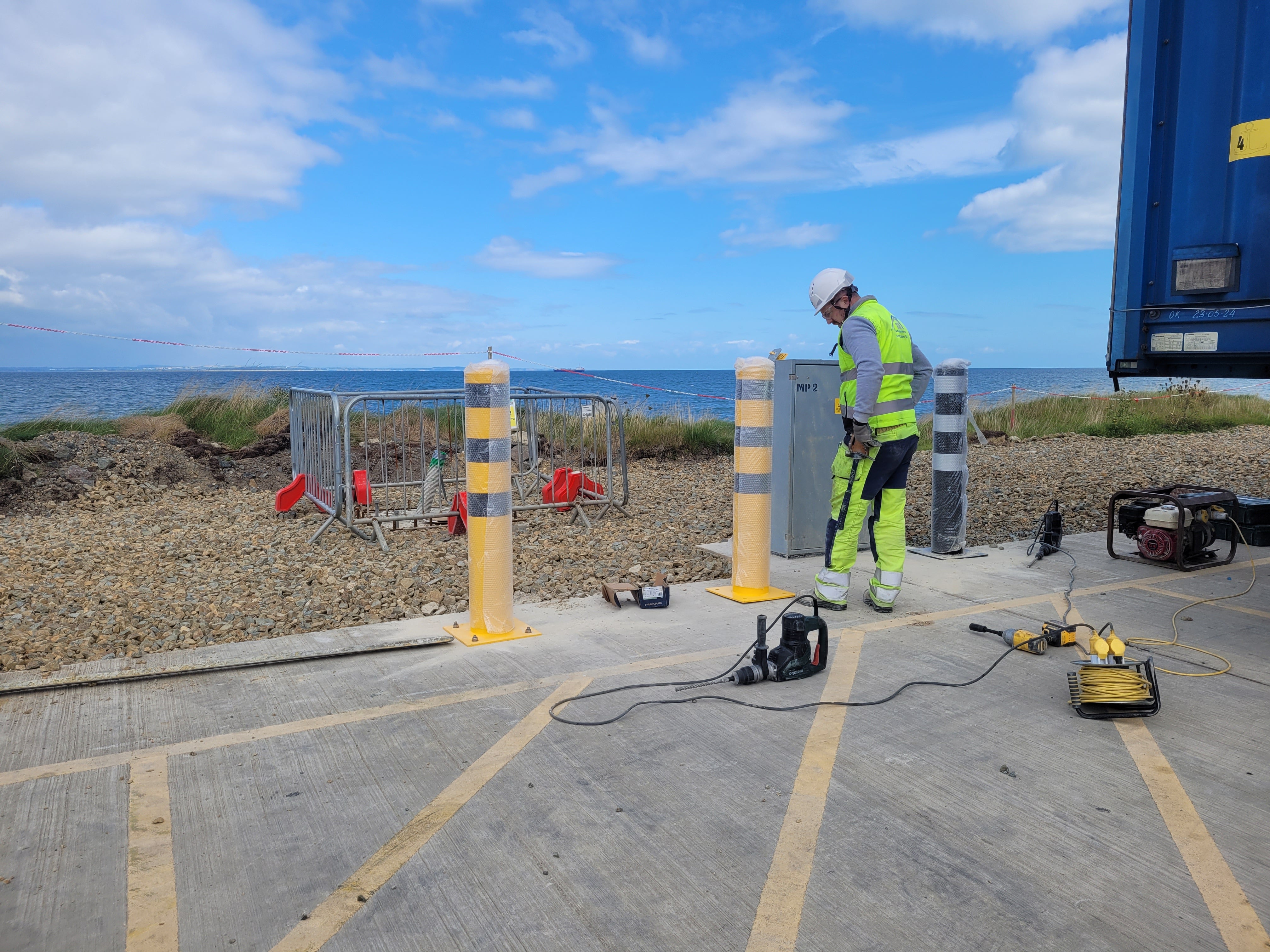 rosslare bollard installation