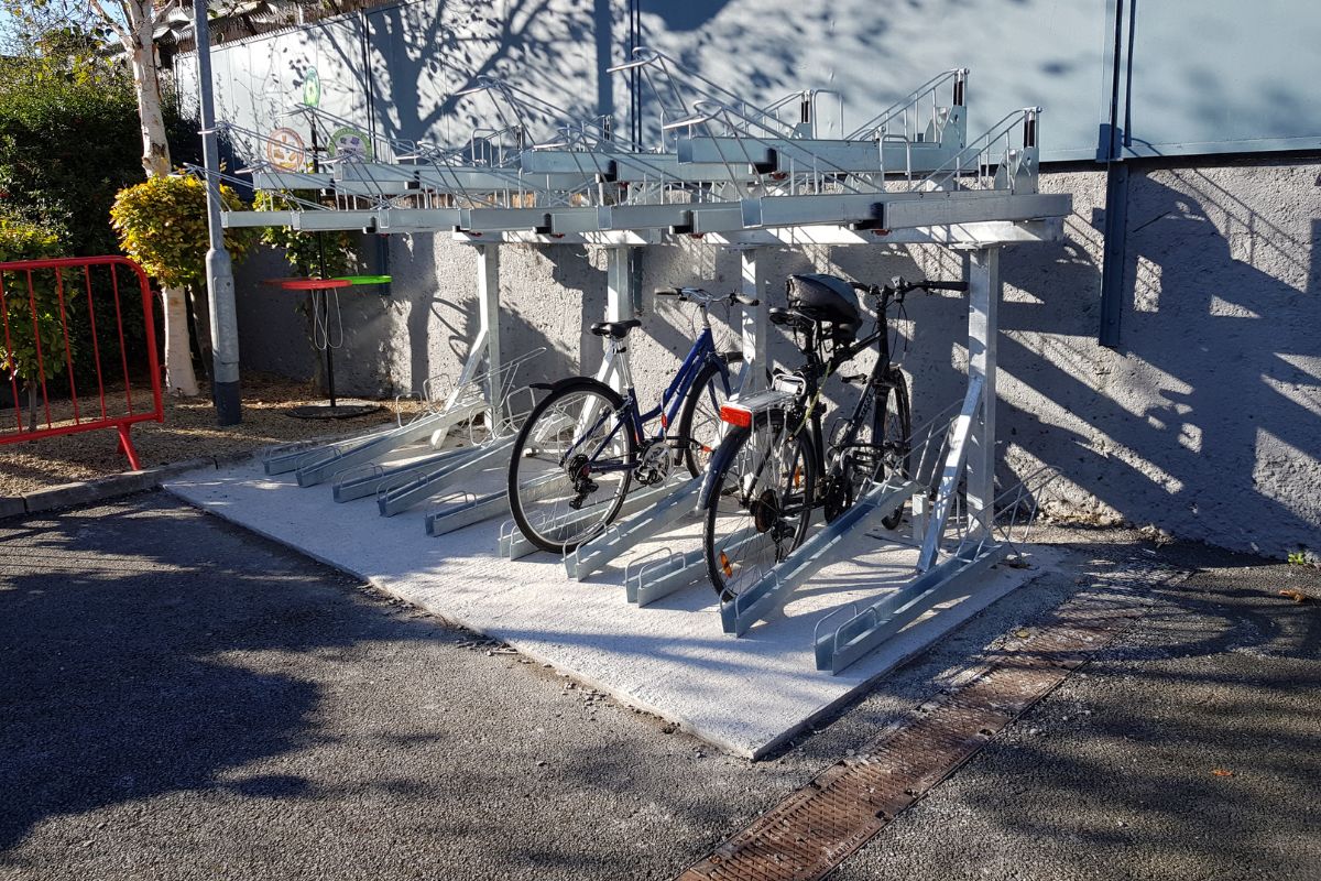 two tier bike racks