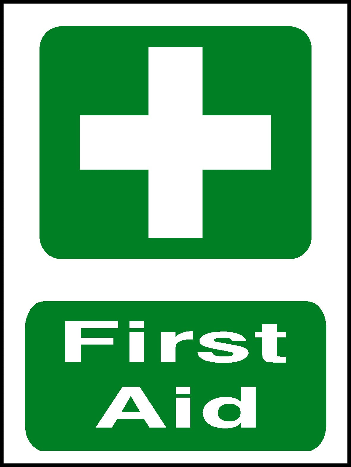 First Aid Safety Sign