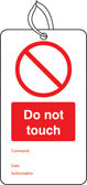 Prohibition Safety Tags