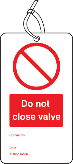 Prohibition Safety Tags
