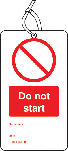 Prohibition Safety Tags