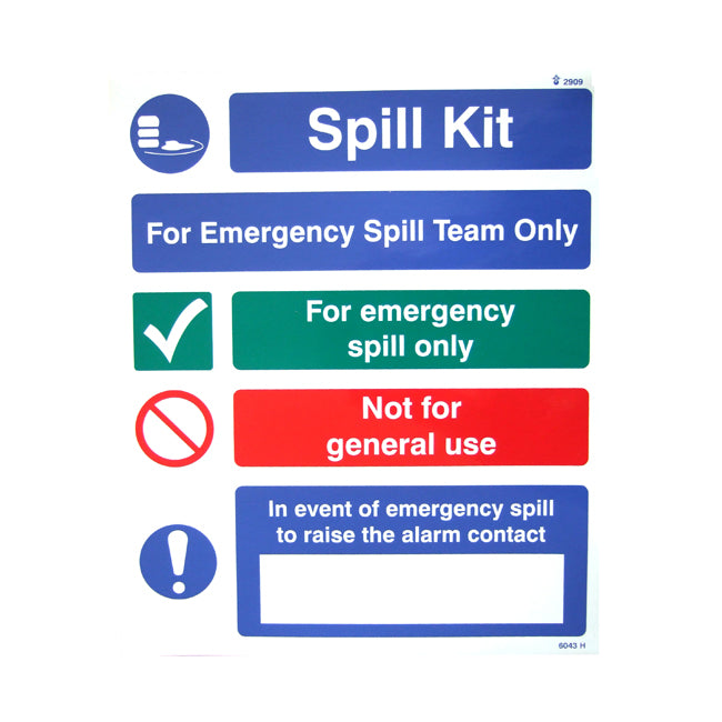Spill Kit Signs