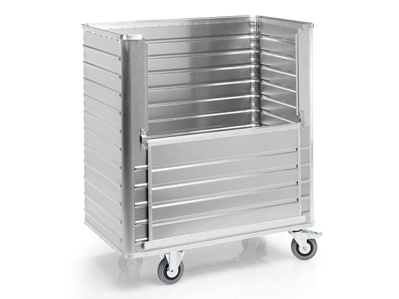 Aluminium Transport Trolley - Fold Down Side