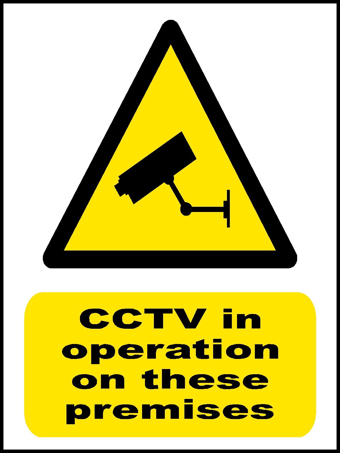 CCTV In Operation On These Premises Safety Sign