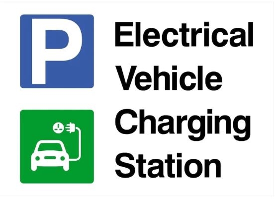 EV charging Sign - Dual Symbol