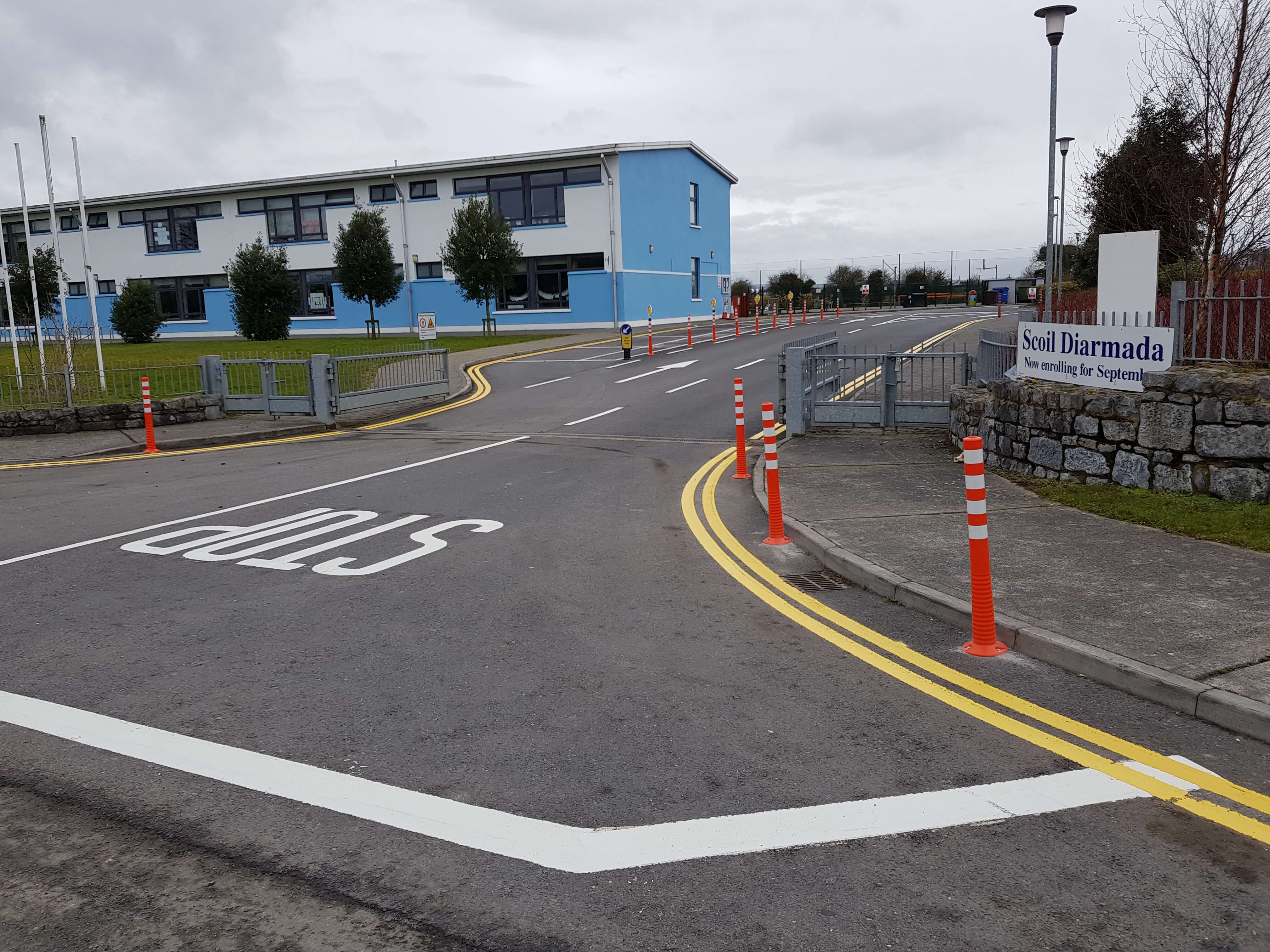 FlexBrite™ Flexible Bollard 1000mm (Orange/White)