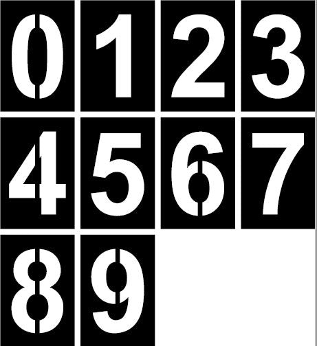 Number Stencil Kit