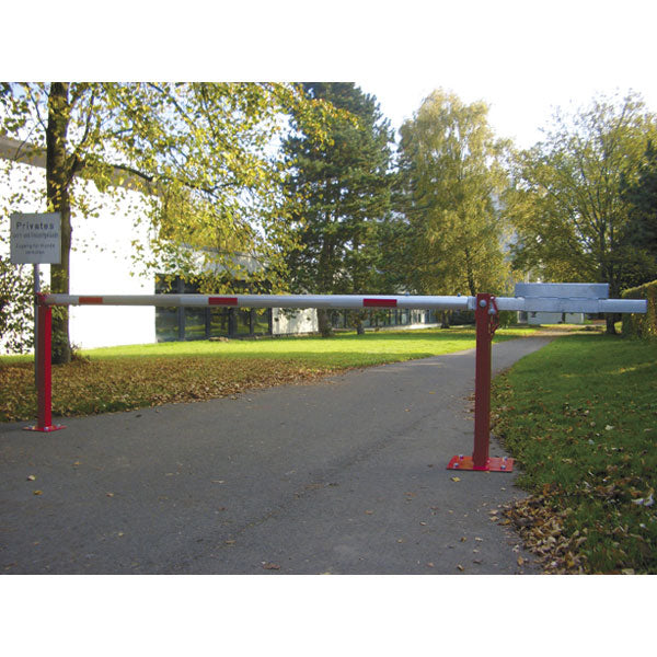 Access Barrier with Counterweight and Fixed Post