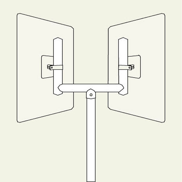 Convex Mirror Bracket - Fork Top