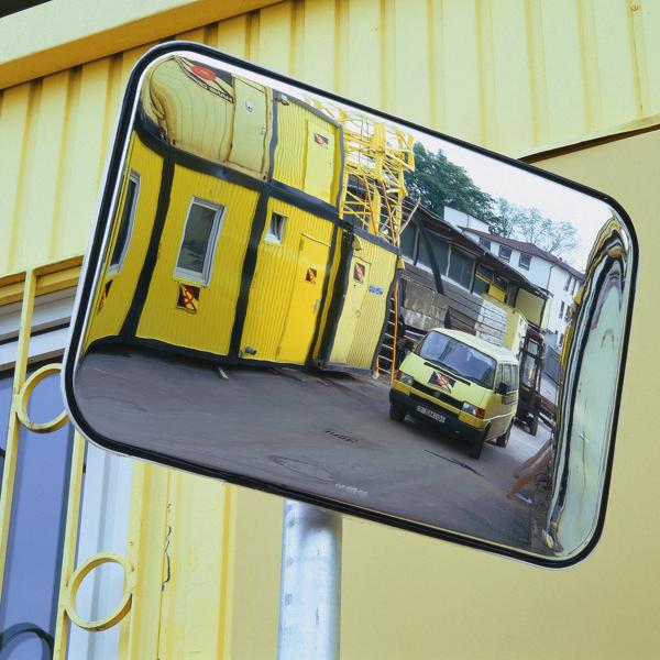 Spion Multi-purpose Acrylic Convex Safety Mirror Rectangular