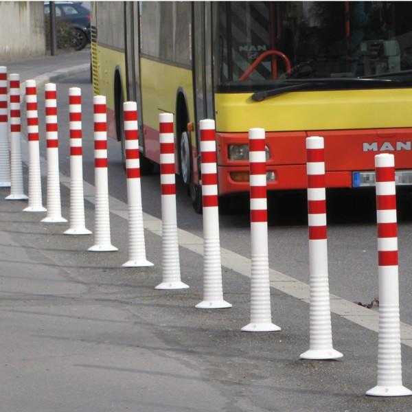 FlexBrite™ Flexible Bollard 1000mm (White/Red)