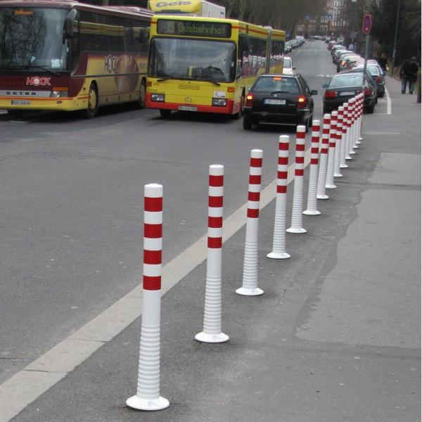 FlexBrite™ Flexible Bollard 1000mm (White/Red)