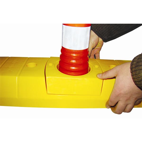 Traffic Lane Wheel Stop with Flexi Post