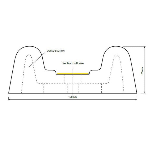 Wall Guard with Double D Strip