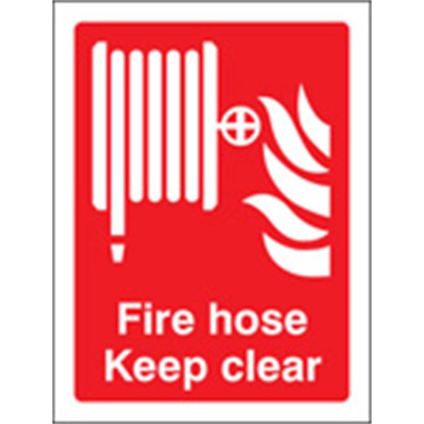 Fire Hose Keep Clear Sign