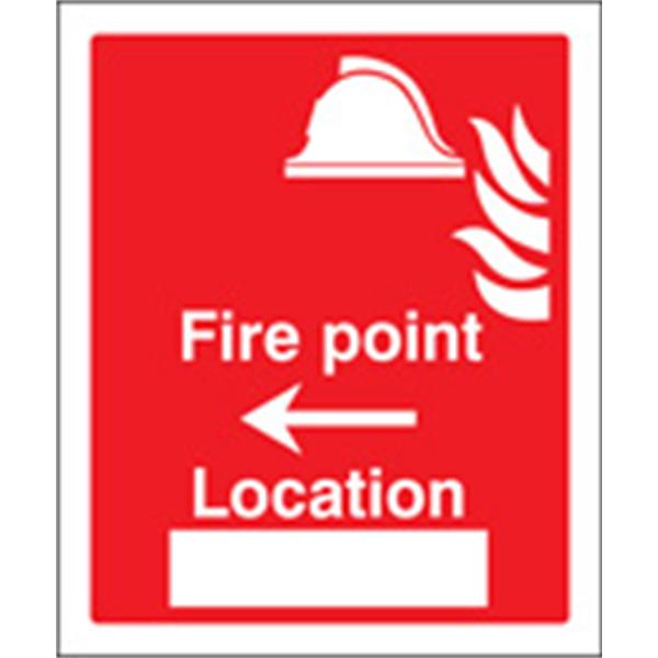 Fire Point Left Location Sign
