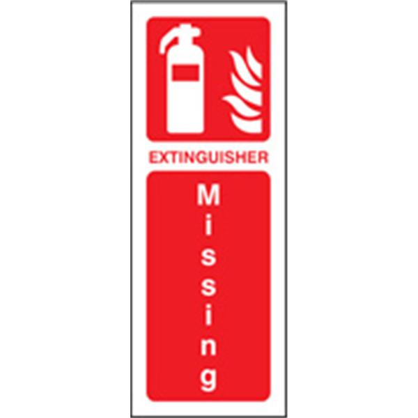 Fire Extinguisher Missing Sign