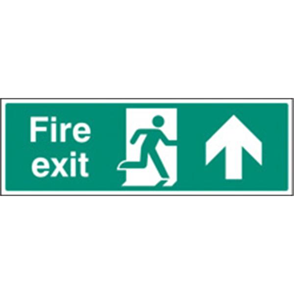 Fire Exit Up Emergency Escape Sign