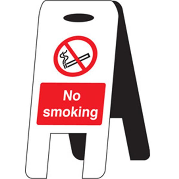 Self Standing No Smoking Safety Sign